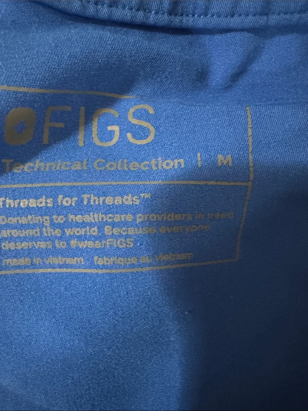 Figs Blue Drawstring Utility Pants